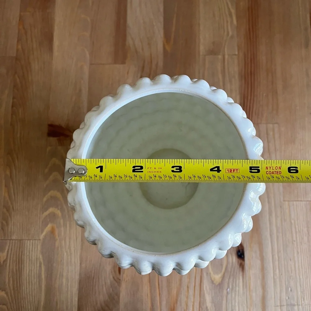 Blue And White Pinecone Ombre Ceramic Planter / Vase - Picture 4 of 5